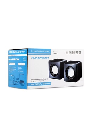 Hadron USB 2.0 Hoparlör Seti 1+1 Stereo Speaker 5W