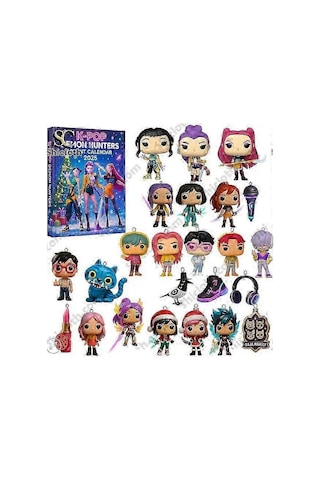 2025 Korean Wave Devil Hunter Blakpink Advent Festival Blind Box Christmas Tree Decoration Acrylic Pendant