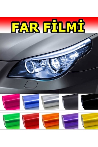 Far Stop Filmi Siyah Folyosu Kaplama Şeffaf Dayanıklı 1 Metre