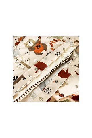 Orchestra In Beige %100 Doğal Pamuk Tek Kişilik Nevresim Seti 2 Parça 160 X 220 Cm Bej