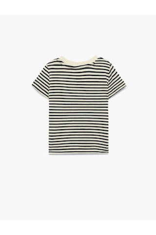 Koton Cep Detaylı Lacivert Erkek Bebek T-shirt 6smb10091tk Lacivert
