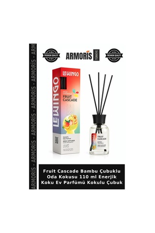 Fruit Cascade Bambu Çubuklu Oda Kokusu 110 Ml Enerjik Koku Ev Parfümü Kokulu Çubuk Çok Renkli