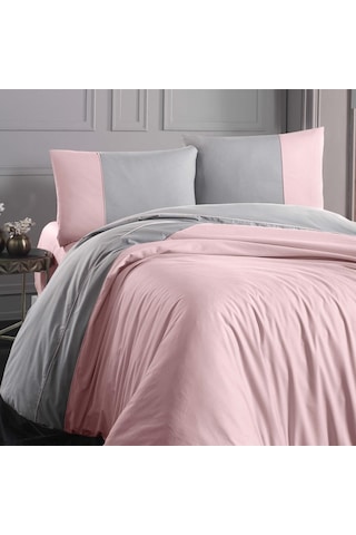 Nevresim Takımı Tek Kişilik Ranforce Duz 160x220 Thor 160x220 Pembe