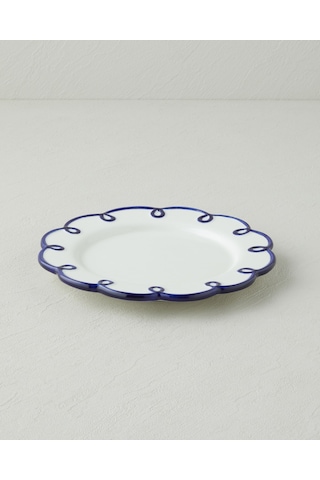 English Home Lovely Loop Dolomite Pasta Tabağı 20,5 Cm Lacivert