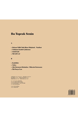 Ari Barokas - Bu Toprak Senin - Plak