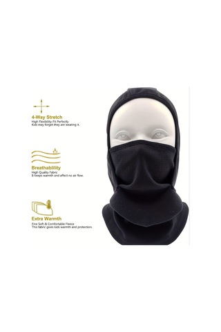 Geeroyoo Kışlık Kayak Maskesi - Rüzgar Ve Soğuktan Koruma, Yünlü Boyun Isıtıcı, Erkek-kız Çocuklar İçin Pembe Renkli Outdoor Kullanıma Uygun Çok Renkli