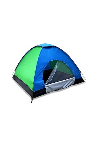 Kamp Çadırı 3 Kişilik Dayanıklı Kolay Kurulum Renkli 200x150x110 Mavi