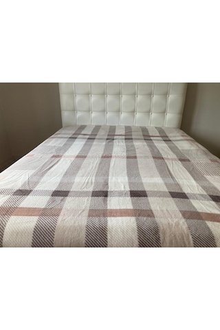 Mink Lacasa Lüks Vizon Battal Boy 1084 Kahve Battaniye 200X240 Vizon