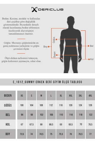 Dericlub E1012 Gummy Gerçek Deri Erkek Kaban Yeşil Yeşil