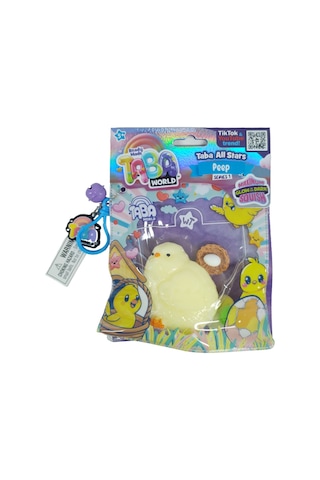 Taba World Peep Glow In The Dark Squishy Oyuncak Seri 1 Pom Pomlu Ve Anahtarlıklı Hayvanlar