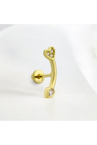 Glorria Altın Çubuk Helix Piercing 19304797