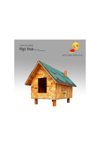 Su Geçirmez Büyük Kedi Evi 42 x 46 x 34 CM Çok Renkli