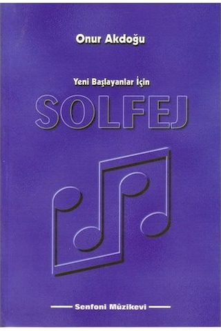 Senfoni Müzik Yayınları Solfej - Onur Akdoğu