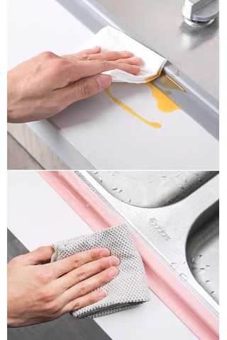 Hazdev Banyo Ve Mutfak İçin Kendinden Yapışkanlı Süpürgelik Kenar Bandı 248359210 Siyah