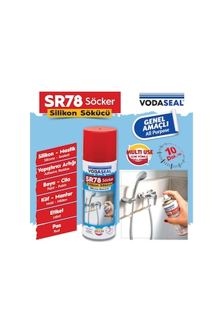 Vodaseal Silikon Etiket Mastik Küf Pas Boya Sökücü Sprey 200 Ml (468901227) Çok Renkli