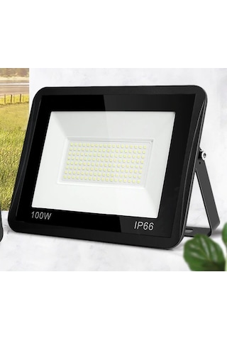 100w Led Projektör- 8000 Lümen- Beyaz Işık-