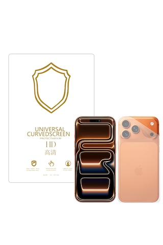 Apple Uyumlu iPhone 17 Pro Max İle Full Tpu Nano Arka Ekran Koruma Filmi - Ekm102