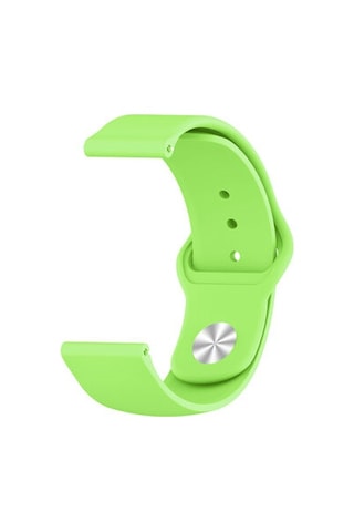 Samsung Galaxy Uyumlu Watch 42mm Krd-11 20mm Silikon Kordon - Gri