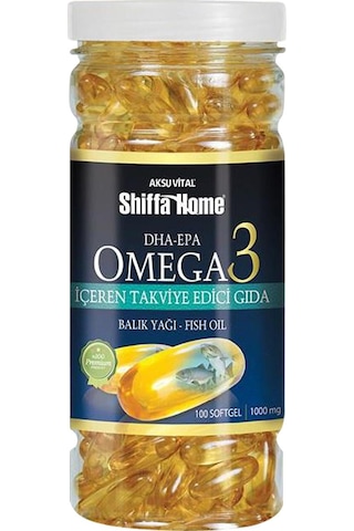 Aksu Vital Shiffa Home Omega 3 Balık Yağı 1000 MG 100 Kapsül