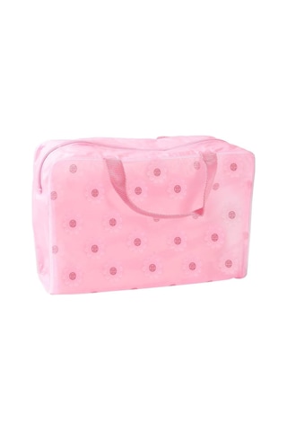 Etya Pvc Su Geçirmez Çiçek Baskılı Makyaj Çantası