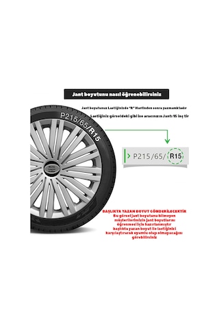 Mitsubishi Carisma 15'' Inc Uyumlu Takım Jant Kapağı Tnc027