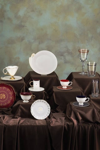 Karaca Cumhuriyet Yüzyılı İstiklal 6'lı Kadeh Seti 200 ml Kırmızı