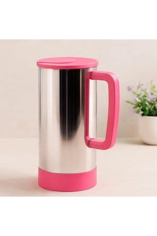 Jenerik Pembe Paslanmaz Çelik Sürahi Sıcak & Soğuk