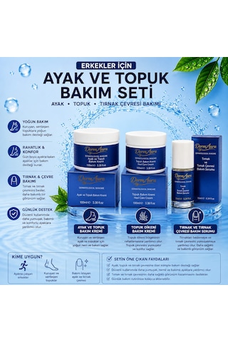 Erkekler İçin Ayak Ve Topuk Bakım Seti Ayak, Topuk Ve Tırnak Çevresi İçin Yoğun Bakım Seti