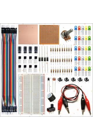 Breaboard Temel Elektrik Ve Elektronik Eğitim Set Lamba Motor Ve Breadbord Set