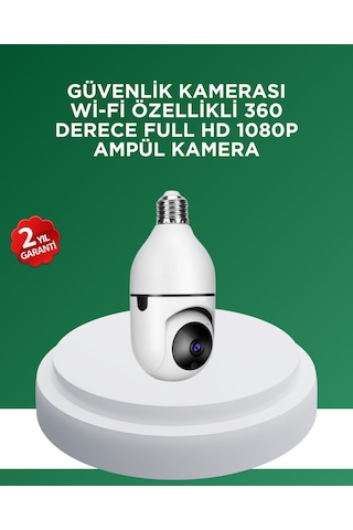 1080p Gece Görüşlü Ampul Güvenlik Kamerası Kablolu Ve Kablosuz Seçenekli - Lisinya