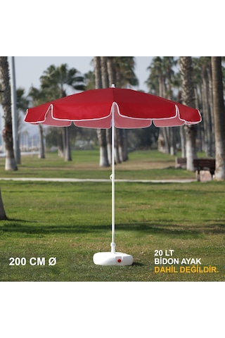 Bordo Plaj Şemsiyesi 200 Cm Ø
