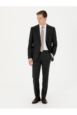 Cacharel Yeşil Slim Fit Yün Karışımlı Kumaş Pantolon Yesıl