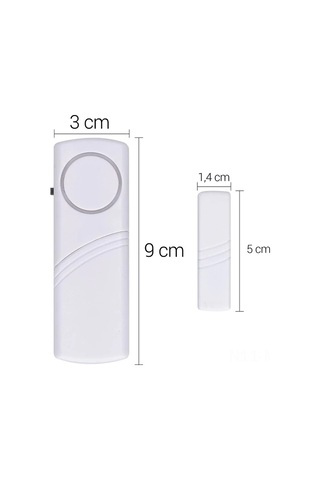 Monyee 4'lü Ev Güvenliği Alarmı Seti - Kablosuz Pencere/kapı Girinti Uyarıcısı - Manyetik Tetikleyici - 100 Db Ses Gücü