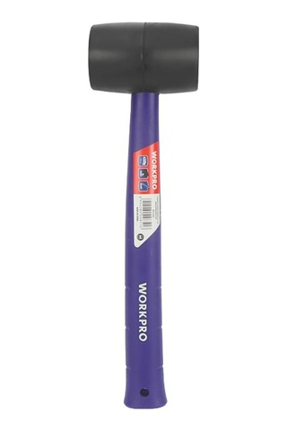 Workpro Wp241041 57mm 450gr Pvc Pp Saplı Siyah Kauçuk Tokmak