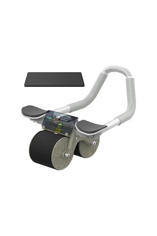 Relife Ab-04 Ab Roller Dirsek Destekli Karın Çalıştırıcı, Otomatik Geri Tepme Özellikli, Diz Matlı Karın Kası Çalıştırıcı, Erkekler Ve Kadınlar Için, Karın Kası Antrenmanı, Çift Tekerlekli