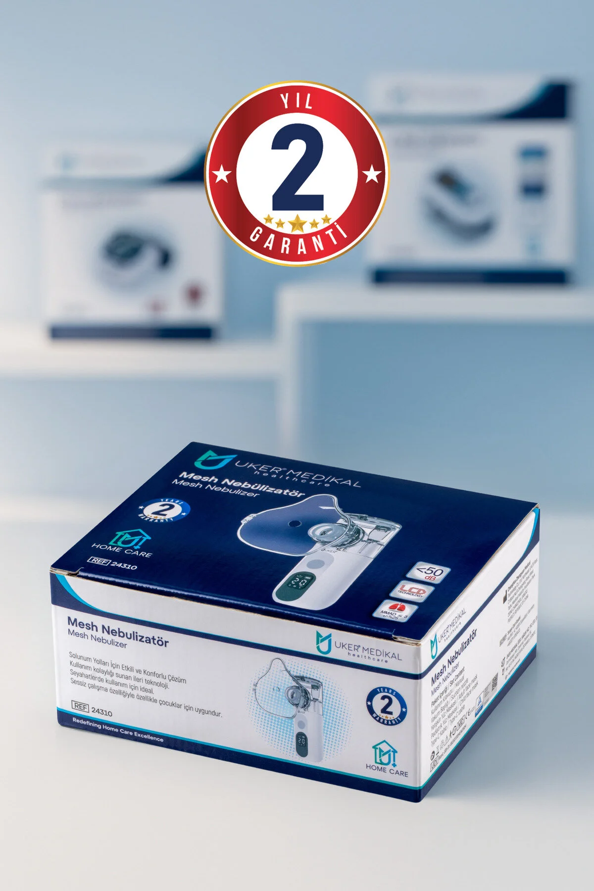 Uker Sessiz Şarjlı Dijital Mesh Nebulizer