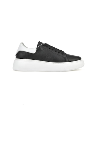 Ziya, Kadın Hakiki Deri Sneaker 1531050z26802370k Siyah 1531050z26802370k 000 Siyah