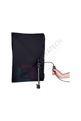 Deyatech Youtube Video Softbox Sabit Işık Seti Sürekli Işık 50X70