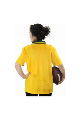 Urbantrendstore Rugby Tasarımlı Günlük Rahat Kullanım Casual Tişört Sarı Kısa Kol