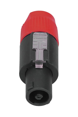 Lemestar 4 Adet Kırmızı 4 Kutup Hoparlör Plug, 6-15mm Kablolar İçin Su Geçirmez, Kilitleme Mekanizması, 30a Güç, Abs+pirinç Konstruksiyonu