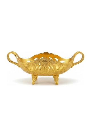 Desenli Ayaklı Gondol Altın Gold