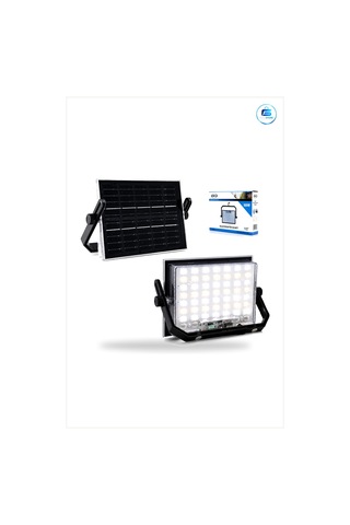 Solar Projektör 100w Güneş Enerjili Led Işık Kamp Bahçe Dış Mekan
