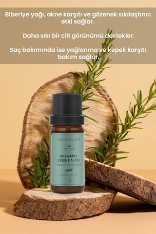 Bade Natural Biberiye Uçucu Yağı %100 Saf 10 ML