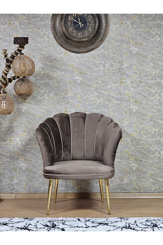 Tekli Papatya Çay Seti Koltuk Gold Sivriltme Ayak, Balkon, Salon 001