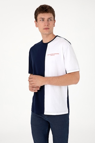 U.S. Polo Assn. Erkek Comfort Fit Bisiklet Yaka Lacivert Tişört 50306903-VR033