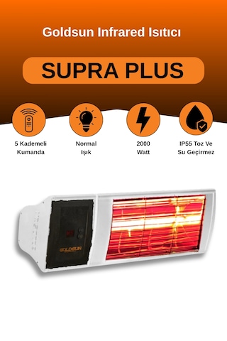 Supra Plus 2000 Watt Gss20p Kumandalı Elektrikli Isıtıcı