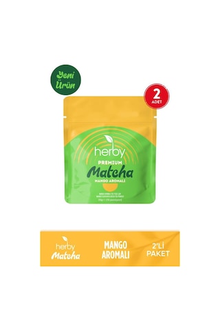 Herby Premium Matcha Mango Aromalı 2'li
