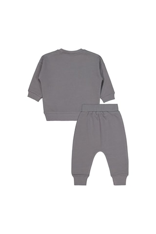 Civil Baby Cvl Baskılı 6-18 Ay Takım - Gri Füme