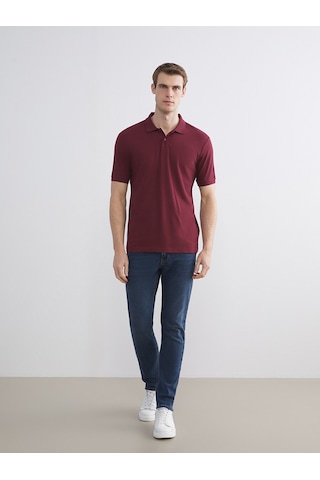 Lcwaıkıkı Classic Bordo Polo Yaka Pike Erkek Tişört