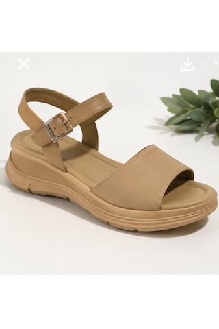 N Napa Shoe Np.15600.bej.deri Sandalet